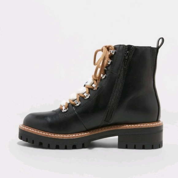 Women's Leighton Hiking Boots - A New Day Black, Size 11, NWT - Picture 2 of 5